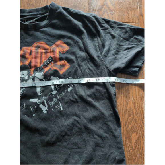 AC/DC Band Official Merchandise Front/ Back Graphic T-shirt size M Artsy Black - Picture 5 of 7